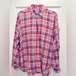 J. McLaughlin men’s 100% linen button down dress shirt